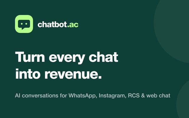 Screenshot of chatbot.ac