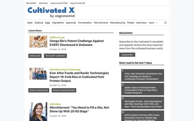 Screenshot of cultivated-x.com
